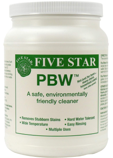 Five Star PBW Oxygen Based Wine Equipment Cleaner